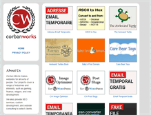 Tablet Screenshot of corbanworks.com